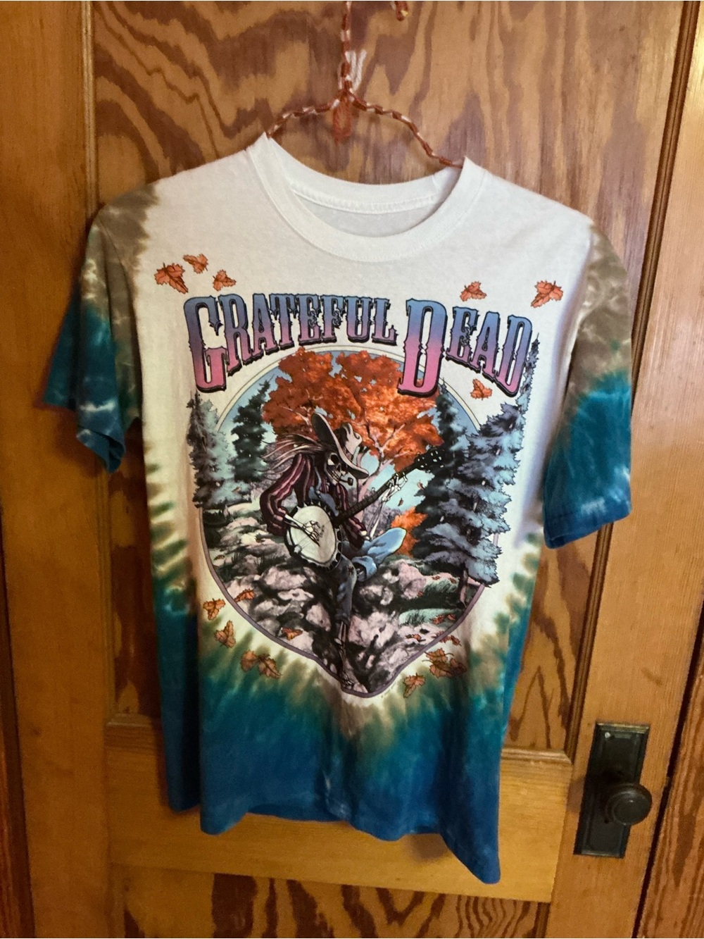 Liquid Blue Grateful Dead Harvester Tie Dye T Shirt Medium Fall Autumn Deadhead - Picture 7 of 9